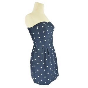 Gilly Hicks Sydney Polka Dot Strapless Midi Dress​